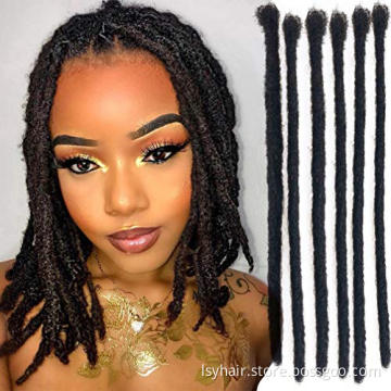 Lsybeauty 100% Human Hair Dread Lock Braid 12'' - 20'' Natural Afro Dreadlocks Extension